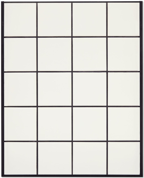 artsyloch: Jean-Pierre Raynaud | Carrelage occulté I executed 1975glazed tiles on panel and m