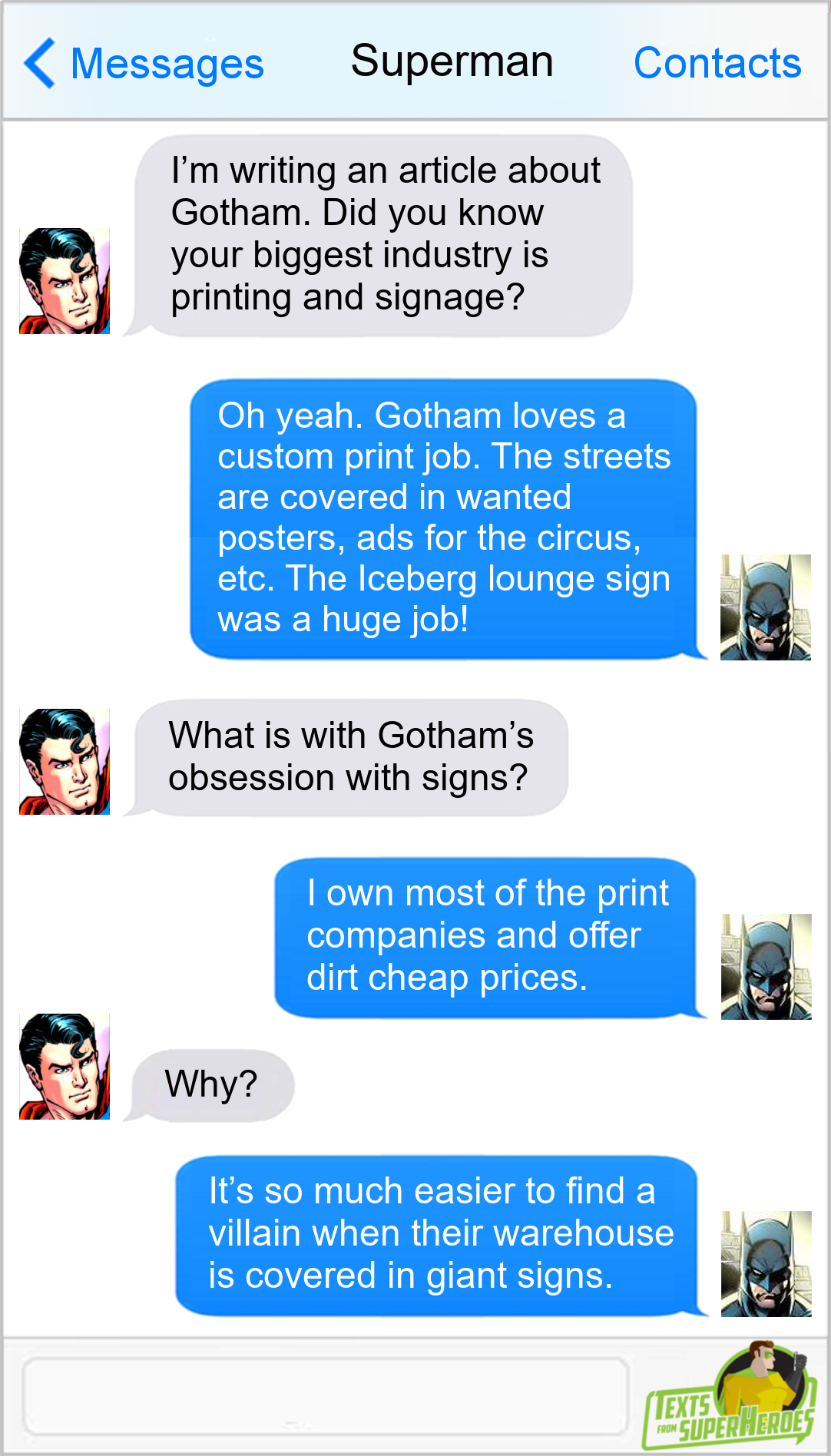 Texts From Superheroes, Texts From Superheroes Facebook, Twitter