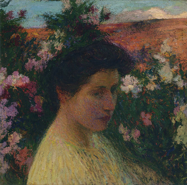 In Flowers, Henri Martin #martin#henrimartin#impressionism