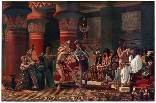 Pastime in Ancient Egypt Three Thousand Years Ago, illustration from &lsquo;Egyptian Myth and Le