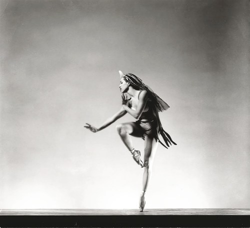 Maria Tallchief, principal dancer with the New York City Ballet, performing in George Balanchine’s O