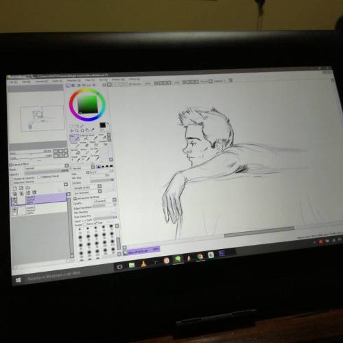 Welcome home #wacom #cintiq #cintiq13hd #sketching #stilesstilinski