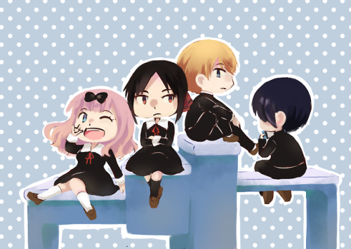 The student council of Shuchi’in Academy! *in chibi!*