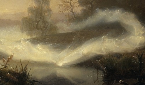 detailedart:Details : Dancing Fairies, 1866, by August Malmström.