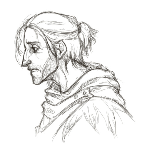silverchimaeraheart:Trying out a new brush by sketching some sad fugitive Anders