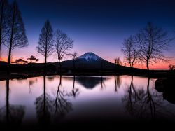 Earth-Land:  Mount Fuji - Japan   Rising 3776 Meters Above Sea Level, Mount Fuji
