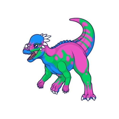 sosuperawesome:  Pride Dinosaur Stickers  Neurotic Sphynx on Etsy  See our #Etsy or #Pride tags  