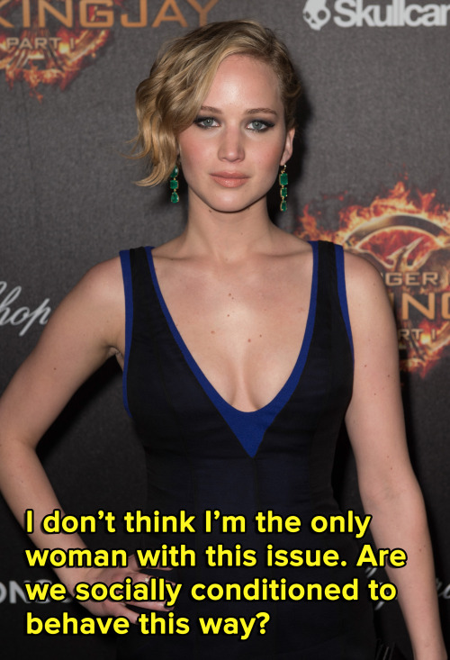 micdotcom:  Jennifer Lawrence puts the gender pay gap on blast in killer op-edLawrence may be a special case, and she knows it, but the ideas behind her op-ed are spot on. The issue isn’t just about money: It’s about an industry — a working world,