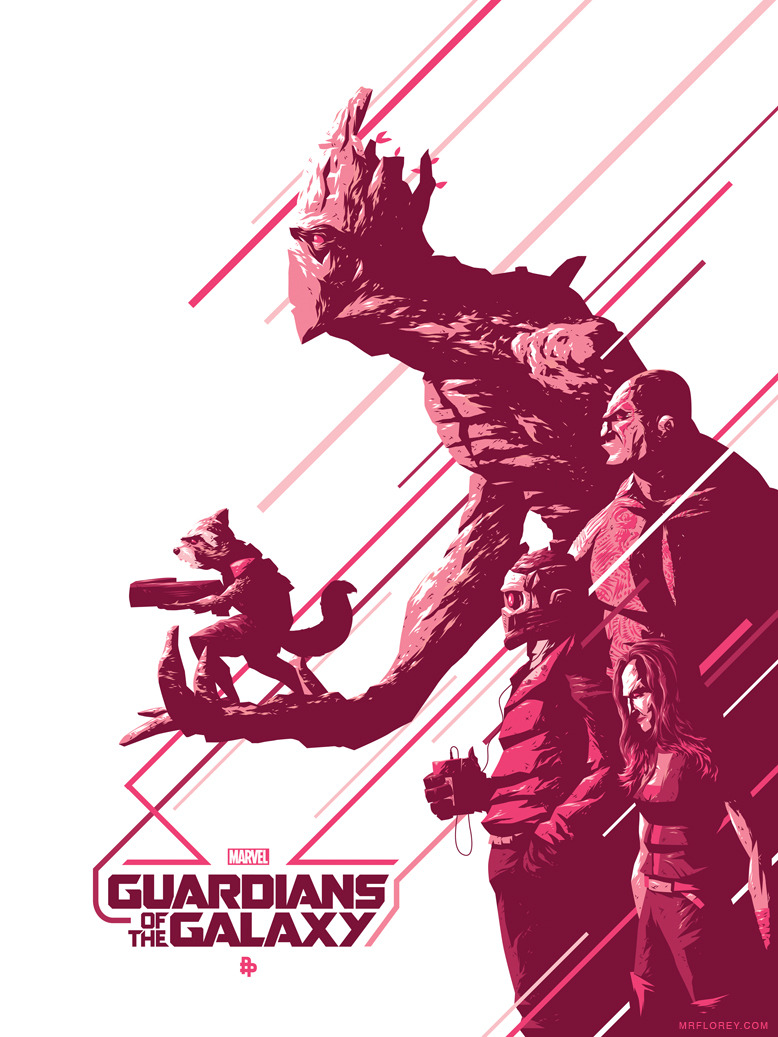 xombiedirge:  Phase 1 of the Poster Posse’s Guardians of The Galaxy poster project,