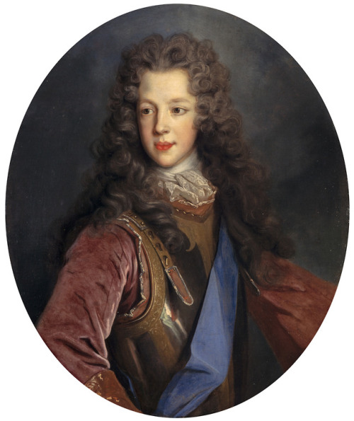 history-of-fashion:1700 Alexis Simon Belle - Prince James Francis Edward Stuart (National Galle