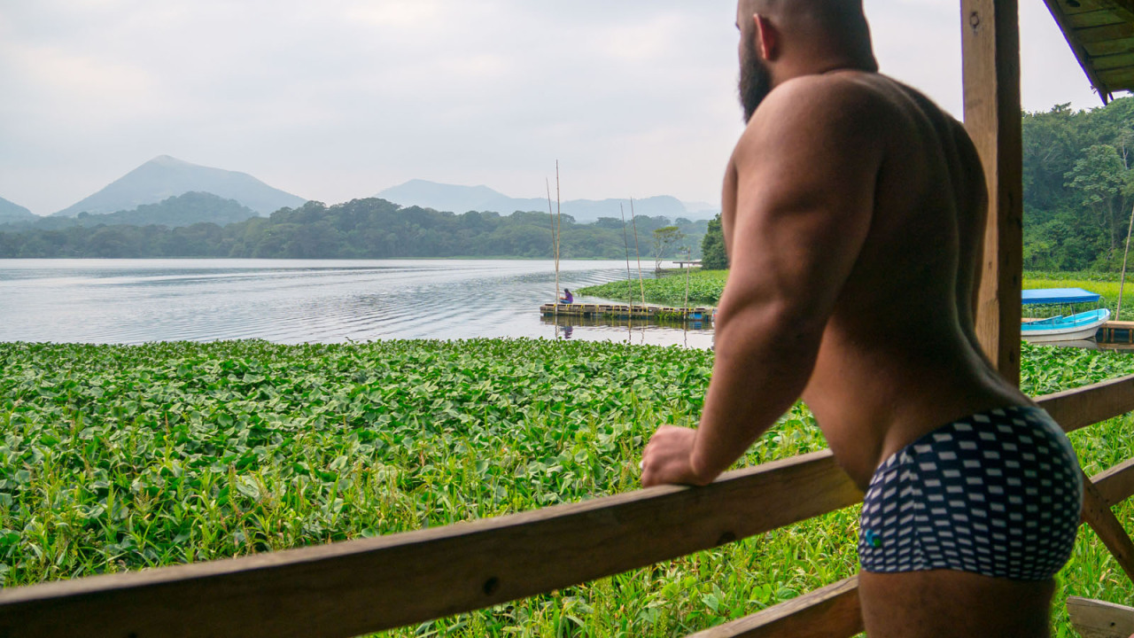 noodlesandbeef:  Our cabin was on a lake, had a hammock, and the bed was topped with