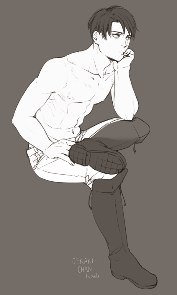 oekaki-chan:I forget the last time I drew abs.