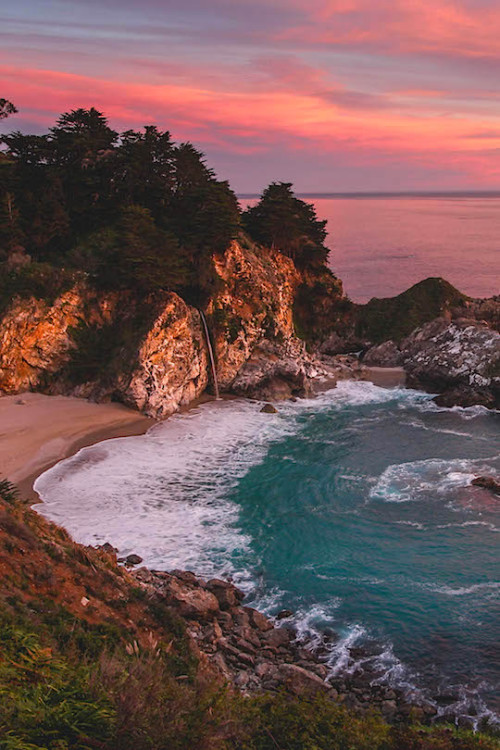 thelavishsociety:
“Sunset at McWay Falls by W. Tipton | LVSH
”