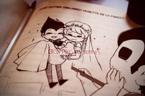 cupcakesraspberries:    Nunca me ha gustado rayar los libros, pero por ustedes hago una excepción :‘3 un poquito de Wigetta para su body. Ya tenía abandonadas a las wigetta shippers u.u
