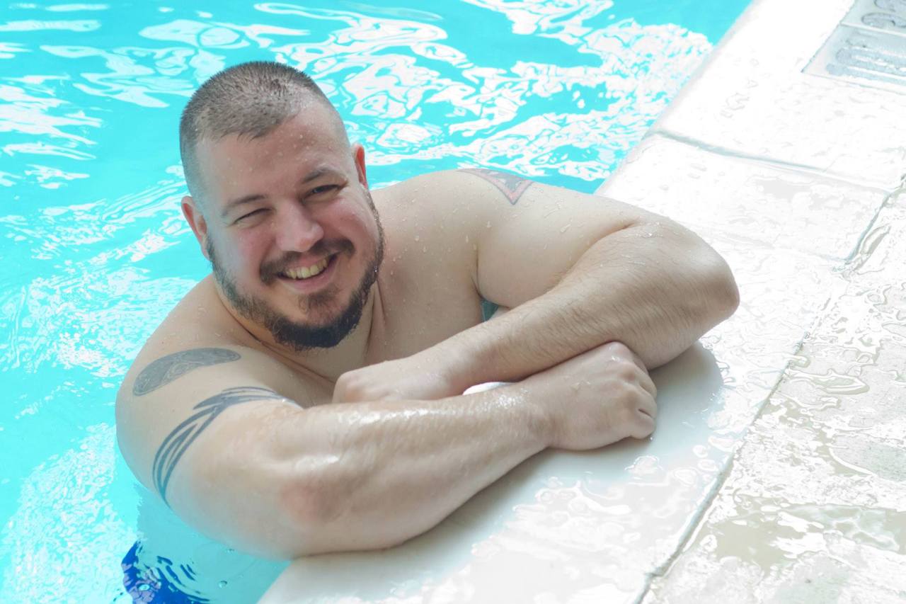 foxbear:  North American Bear Weekend: Pool Time! Here are two shots of me in the