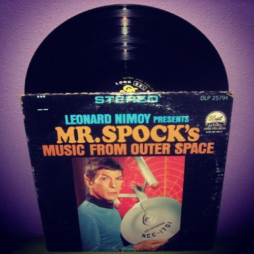 justcoolrecords:  This one too! Hilariously awesome, and one of my personal favorites. #vinyl #records #scifi #startrek #60s #leonardnimoy #folk
