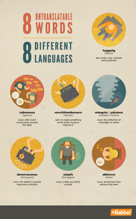 creative-curiosity-design:  Babbel Insights | Untranslatable Words from Other Cultures  Watch the video here