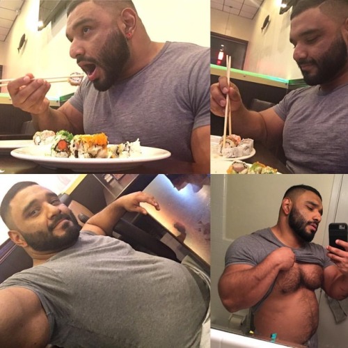 beastcortez: #sushioverload #sushi #foodlover #bear #lifeisgood