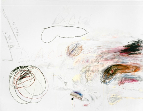 atmospheric-minimalism:Cy Twombly,Fifty Days at Iliam,1978,In ten parts: oil, oil crayon, and graphi