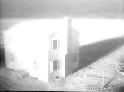 20th-century-man:  Nuclear blast effect on a house / part of Operation Doorstep,