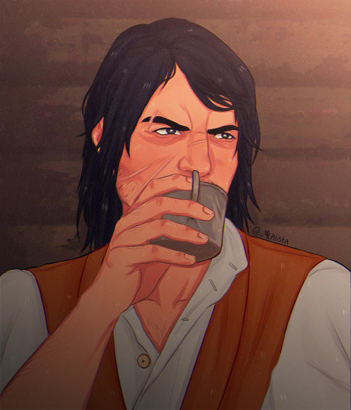 mephistia-arts: Annoyed Marston based on this photoset by @redeadepression (yah I know he doesn&rsqu