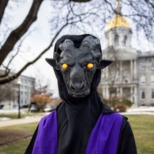 Concord-area artists repair Satanic Temple effigy
