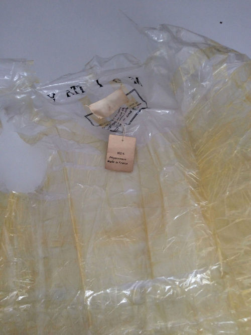 novaub313:Martin Margiela Plastic Dress, BIN $14,000 Ebay…Martin Margiela Plastic Dress Set, 1992, s