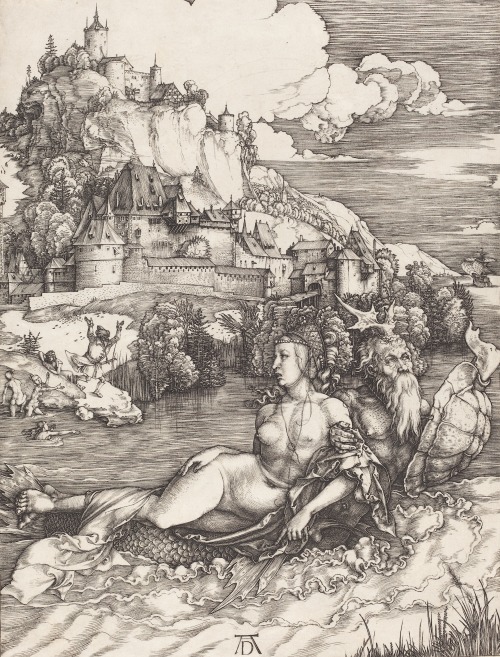 magictransistor:  Albrecht Dürer, Das Meerwunder (Sea Monster), c. 1498.