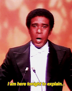 hennyproud:Comedian Richard Pryor co-hosting the 49th Academy Awards, c. 1977
