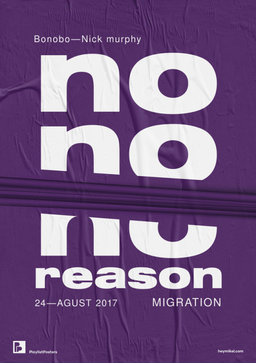 Playlist-posters // No reason - bonono