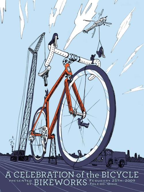 probike:  Bike Poster - A Celebration of the Bicycle, hosted by Bikeworks of Sylvania, Ohio, featuri