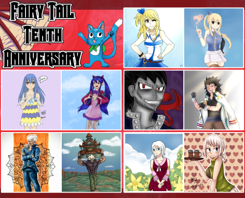 ft10thanniversary:  Fairy Tail 10th Anniversary (Link to the twitter post) (Link to Tumblr Page Cred