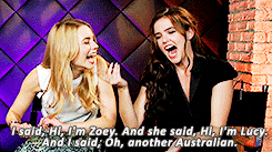 lucyfrysource:  LUCY FRY MEME  → favorite friendships with Zoey Deutch  Actually, one of the really fun things is that Zoey’s really into fashion and she took me shopping. It was the first time that I’d sort of gone shopping with a girl for fun!