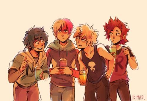 ikimaru:they went out for boba, Todoroki regrets everything 