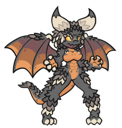 deepfriedthingsstuff: Horns~ (A request for a Nergigante girl from a good friend of mine) 