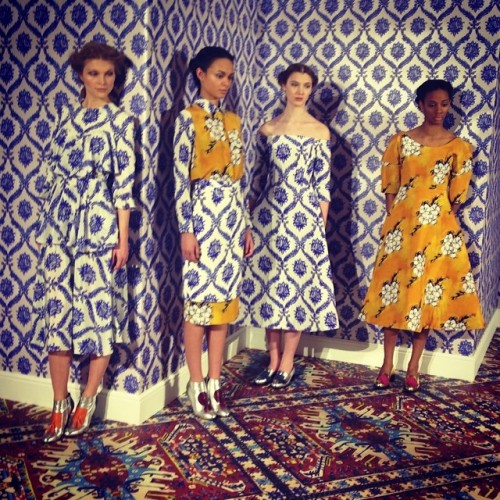 modaoperandi: Giving new meaning to the term “wallflowers” @tatanaka #LFW