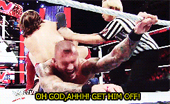 theprincethrone-deactivated2016:  Randy Orton being vocal during/after his matches