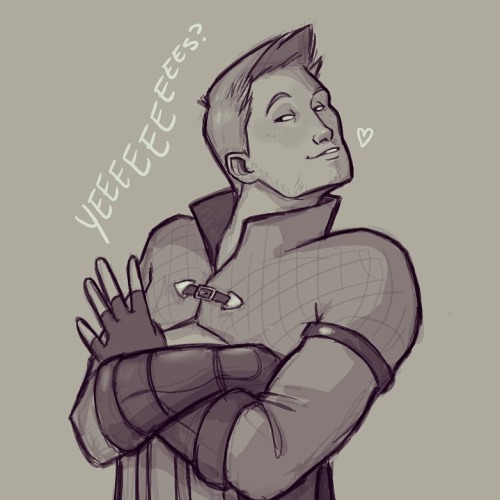 allenvooreef:Day 411 - Yeeeeeeees?Alright I know I’ve been drawing Alistair a lot lately but come it