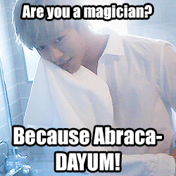 go2bedjungkook:Pick-up lines ft. Jung Daehyun