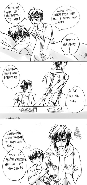 bonbonpich:  Age Swap AU. i thought of this for a while back there but didn’t draw it. then recently, i listen to ‘Shots’ by Imagine Dragon and these ideas came back. i am inspired and so pumped up because of the song that i had to draw it.i didn’t