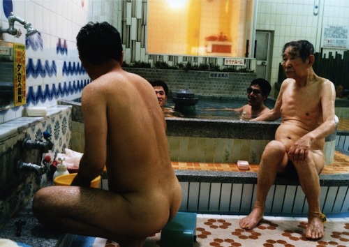 Japanese men at an onsen. From Sento, by Yoshinaga Masayuki.