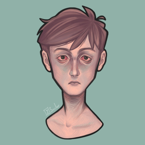 tried to draw an asymmetrical face