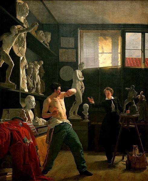 The sculptor Christen ChristensenBy Wilhelm Bendz (1804/1832)
