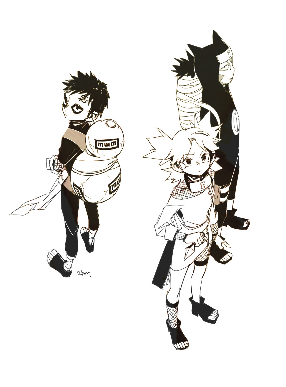 marcdjang:  The Sand Siblings by me. lol