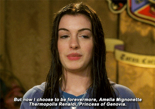 chewbacca:  ANNE HATHAWAY as MIA THERMOPOLIS  in THE PRINCESS DIARIES (2001)