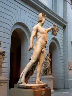 hadrian6:  Perseus with the Head of Medusa.  1804-06.  Antonio Canova. Italian 1757-1822. marble. Metropolitan Museum of Art. photo by Hadrian6.  http://hadrian6.tumblr.com