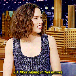 beneffleck:  “I like saying Daisy Ridley, that’s a great name to say” - Jimmy