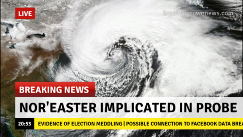 Wow, the news has gotten really serious about the weather lately.