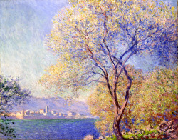 Claudemonet-Art:   Antibes Seen From The Salis Garden (1888) Claude Monet  