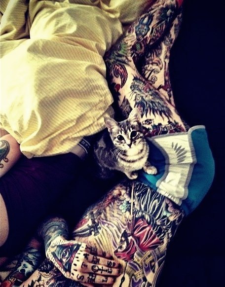 massblog021:  Tattoo cats ^_^ 